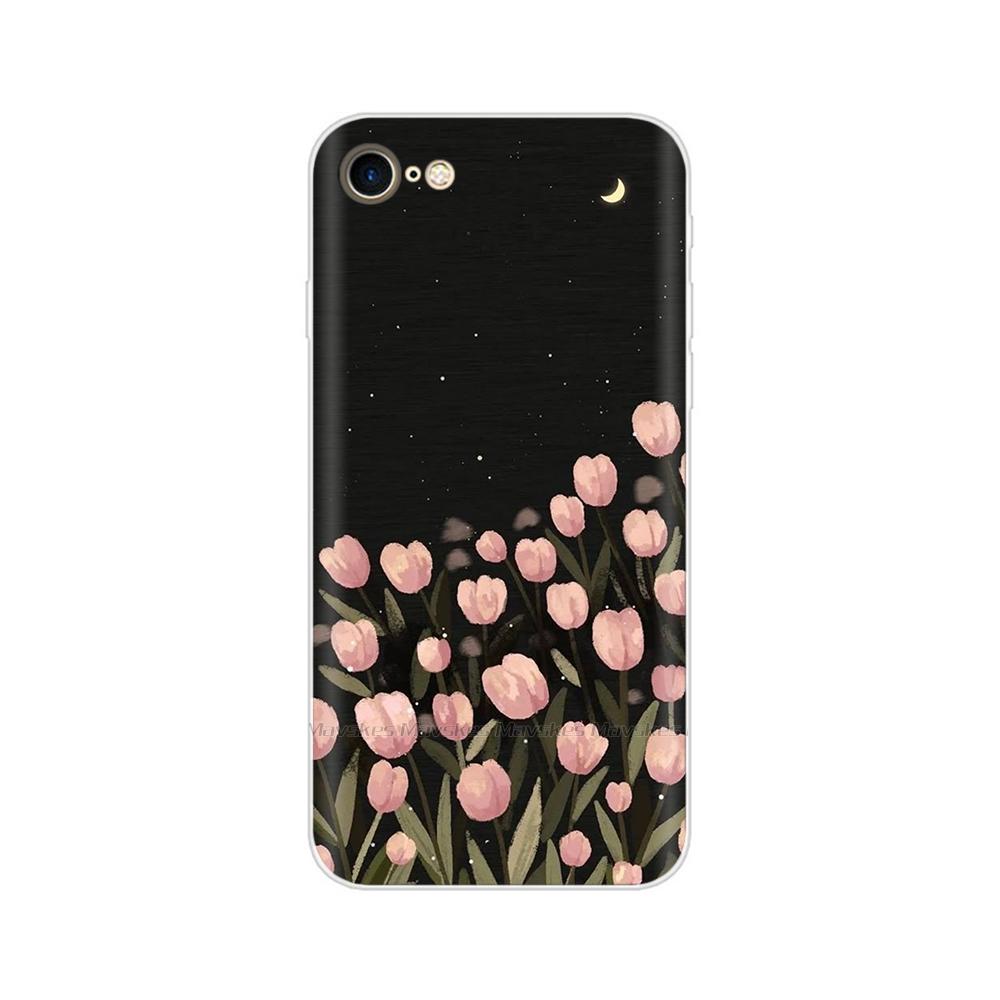 Чехол для iPhone SE 2020 Модный Мультяшный Мягкий ТПУ Задняя Крышка Для iPhone SE Прозрачный Силиконовый Корпус Защитные Чехлы Для iPhoneSE