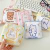 Credit Card Holder Sanitary Mat Bag Makeup Organizer Change Purse Tamper-Proof Storage Bag Girls