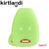 Силиконовый чехол для ключа для Chrysler Voyager Pacifica 300c PT Cruiser Dodge Caliber Avenger Jeep Grand Cherokee Compass Patriot