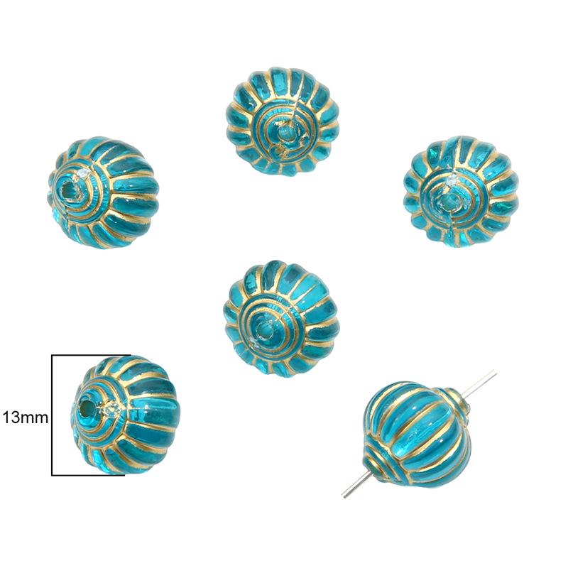 Барочные позолоченные овальные плоские бусины-оливки для изготовления украшений и серег своими руками