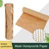 1 Roll Mesh Honeycomb Paper Biodegradable Space-saving Shock-proof Wrapping Paper Honeycomb DIY Roll Tissue Paper Office Supply