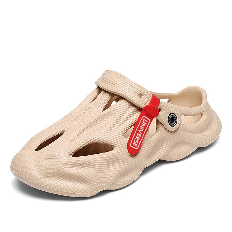 Летние мужские тапочки, удобные уличные сандалии на платформе, пляжные шлепанцы, мужские домашние шлепанцы, обувь для ванной комнаты