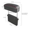 PU Leather Car Seat Armrest Box Auto Center Console Pad Cover Protector With Car Seat Gap Storage Box Universal Car Accessories