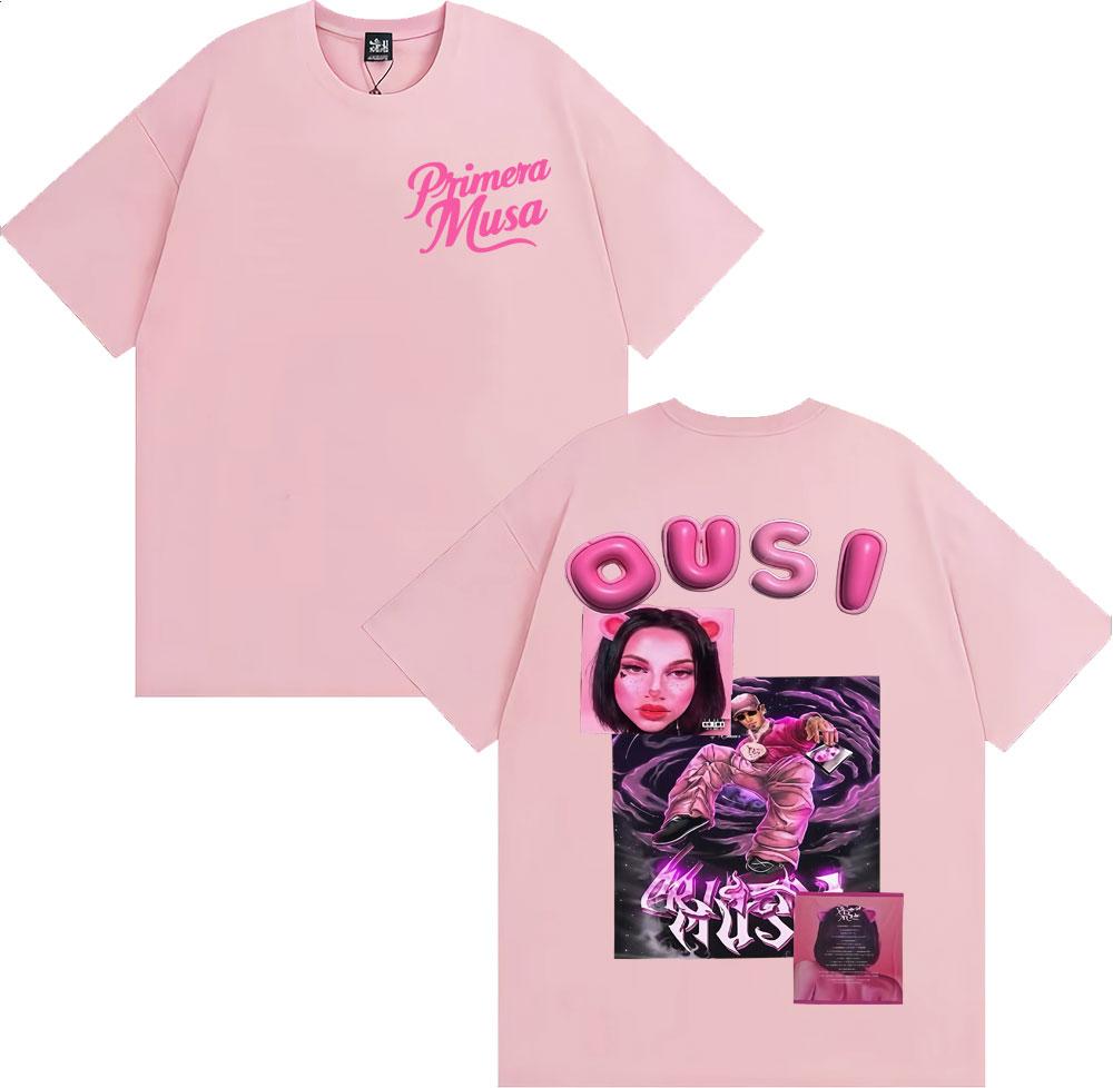 Omar Courtz Primera Musa Album 2025 Cover Tshirt Unisex Women Clothing Harajuku Streetwear T Shirts 100 Cotton Oversized T Shirt