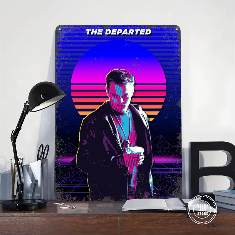 The Departed Retro Poster Customized Wall Art Vintage Metal Signs Retro Tin Plaque for Man Cave Desk Decor Setup Decorations
