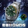 BERNY Watch Mechanical Watch Hand Wind Watch Automatic Watch 200m Diving Watch Наручные часы HV600 Hardness Sapphire Glass Прочный браслет из нержавеющей стали