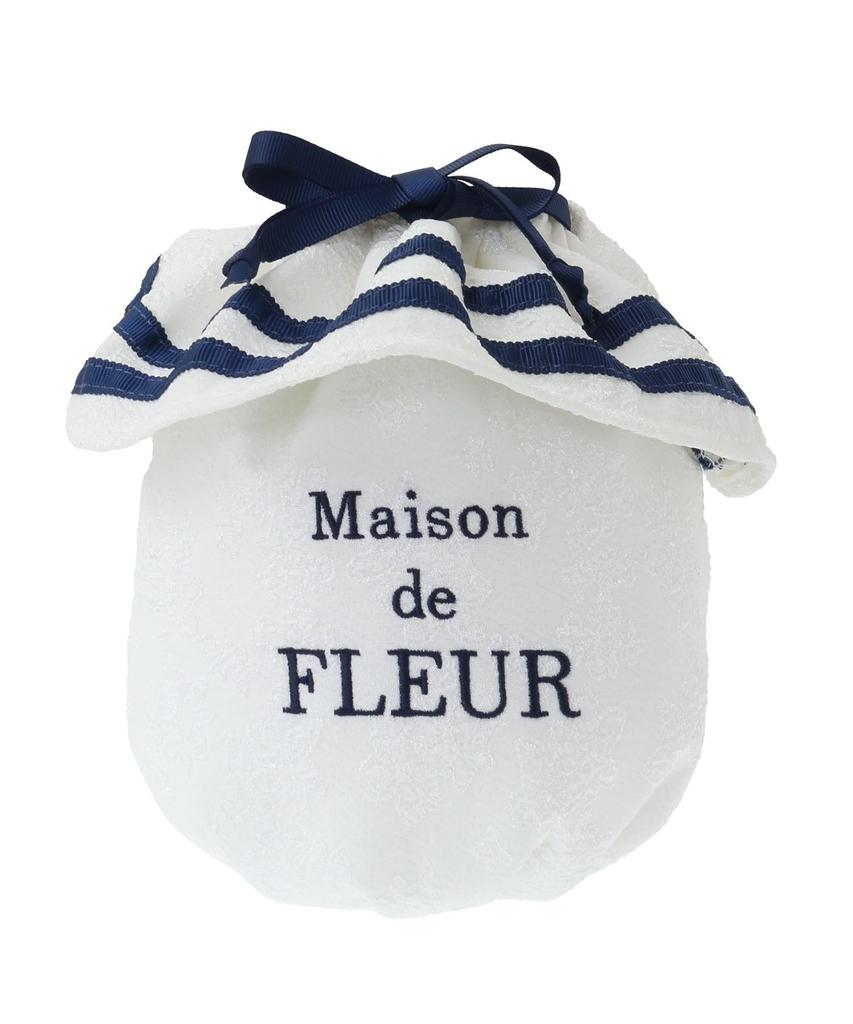Maison de Fleur Мешочек на завязках с подкладкой, жаккардовая лента, Белый, Размер F, 08000481700