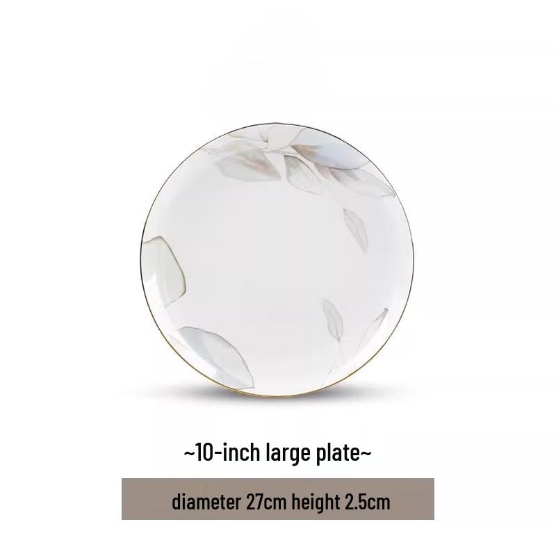 Jingdezhen Spring Floral Ceramic Fish Plate