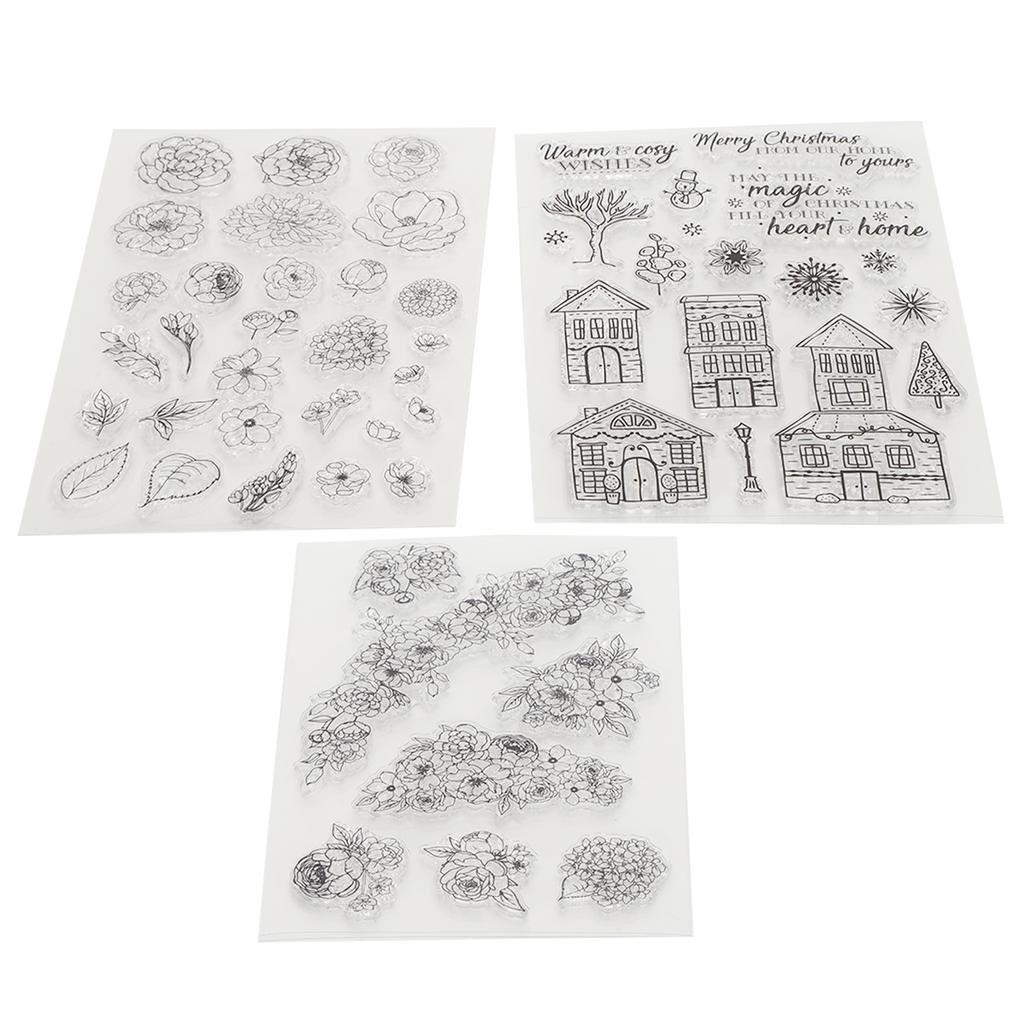 3 шт. прозрачный штамп резиновый журнал альбом украшения ремесло подарки аксессуары