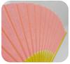 BOUDAI Fashion Fan byCOLOR Pink x Yellow Two-Tone