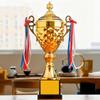 Металлический материал Индивидуальный трофей Креативная награда Золотые трофеи Персонализированный трофей Настольный теннис