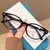 Men Women Fashion High Definition Anti Blue Light Reading Glasses Neutral New Retro Oval Frame Farsighted Glasses To +3.5+4.0