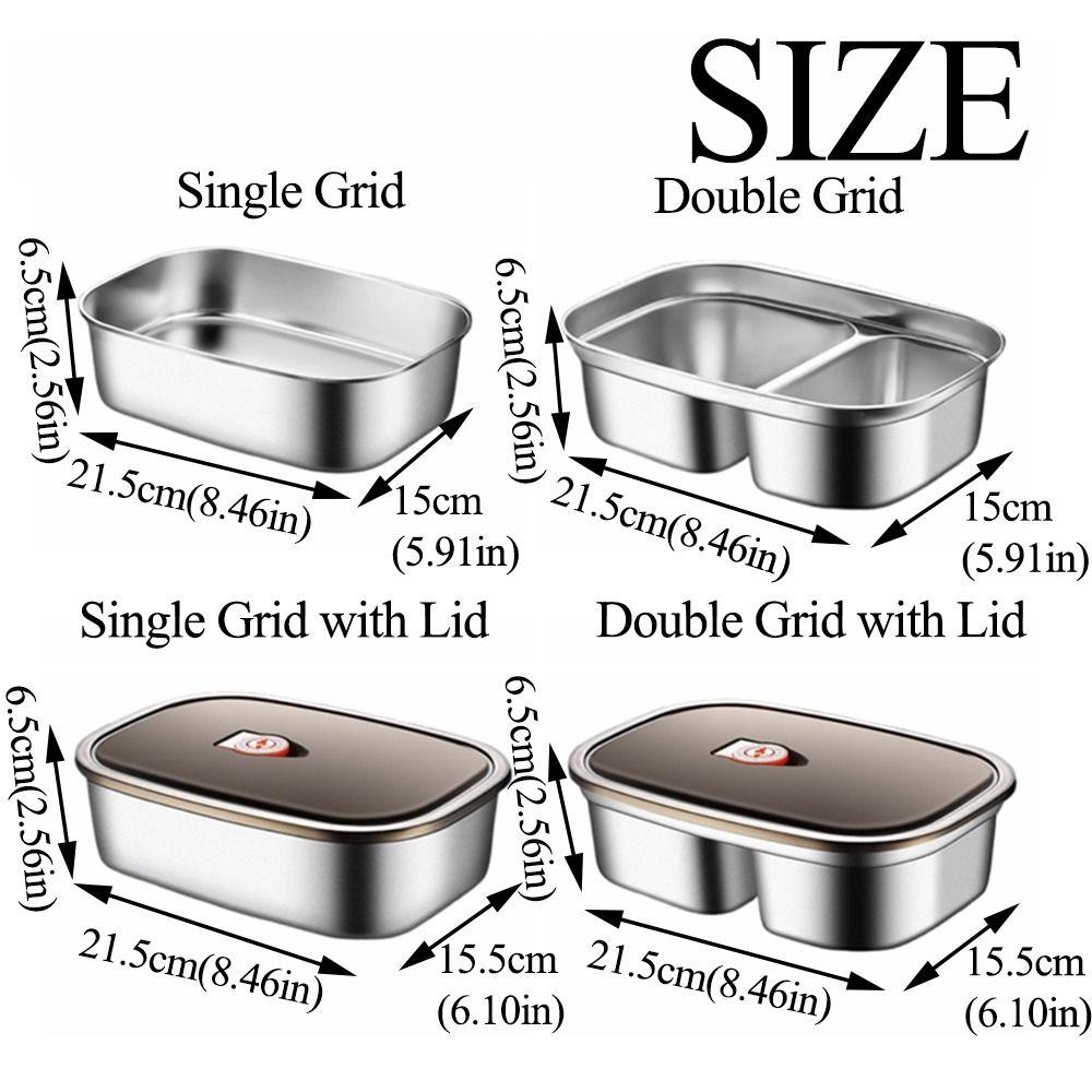 Leak-proof Divides Food Container Food Grade Lunch Container Durable Food Storage Crisper  Outdoor