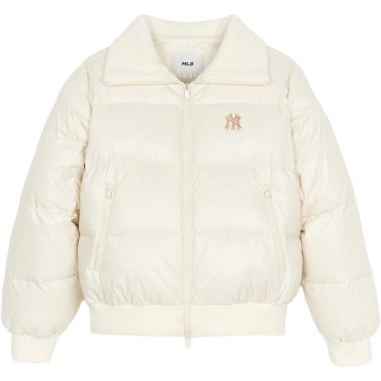 Новая пуховая куртка MLB New York Yankees Женская Кремовый 3FDJB1346-50CRD