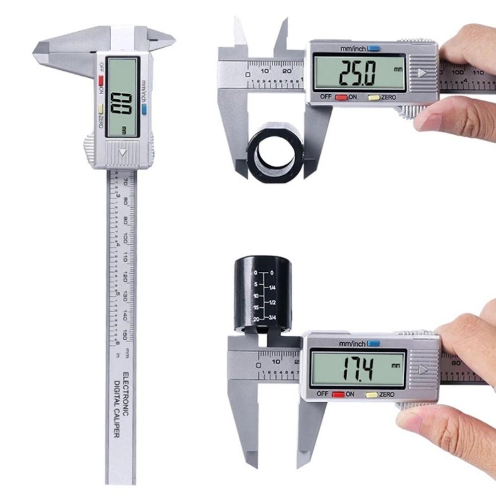 Inch/Metric Vernier Caliper 0-150mm Digital Ruler Electronic Digital Caliper Woodworking Tool