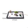 Zen Garden Tabletop Rock Sandbox Tools Kits Office ,Premium, Decor Gift Japanese