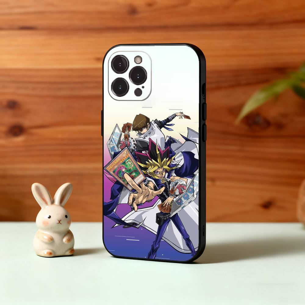 Чехол для телефона с аниме Yu-Gi-Oh Для iPhone17,16,15,14,13,12Plus,Pro Max,XS,5G Мягкий силиконовый черный чехол