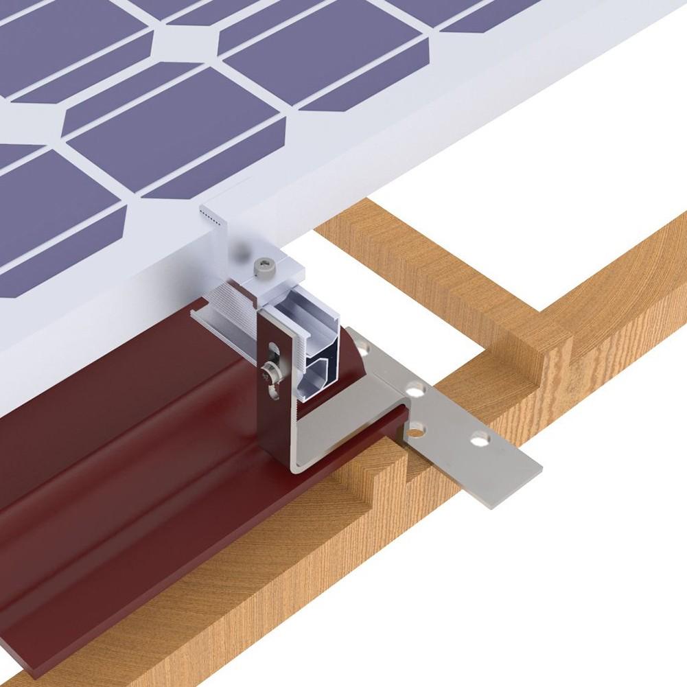 Кронштейн солнечного модуля, монтажная рейка, багажник на крышу, серебристый, удобный