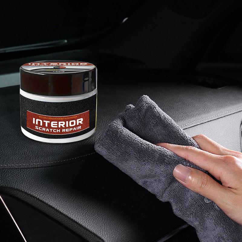 Car Plastic Restorer Crystal Clear Auto Interior Leather & Panel Renewal Wax Coating Agent Back To Black Gloss Car Wax Polish
