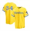 MLB Boston Red Sox 34 Baseball Jersey Embroidered Sportswear Men Women Fall Winter