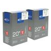 SCHWALBE Genuine 20x11/8 (451) Presta Tubes with 40mm Valves (7ASV) (Set of 2)