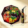 Rat Fink Art 8 Ribs 3Fold Black Glue Uv Protection Umbrella Sun Protection Rainproof Compact Folding Umbrella For Travel Daily Use C923330