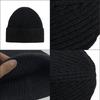 New Solid-color Chunky-knit Beanie versatile Cold-weather Hat Cross-border E-commerce Keeping Women Warm Winter;