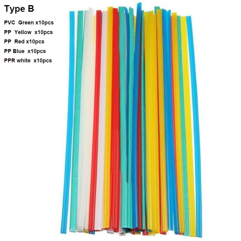 5/10/20 шт. Пластиковые сварочные прутки ABS/PP/PVC/PE сварочные прутки 5x2 мм для пластиковых сварочных пистолетов бампера ремонт сварочные принадлежности 20 см