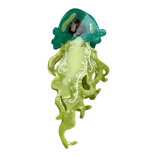 Женская заколка для волос Серия Океан Дельфины Киты Форма Ацетатная заколка для волос Большой размер Заколка для волос на затылок