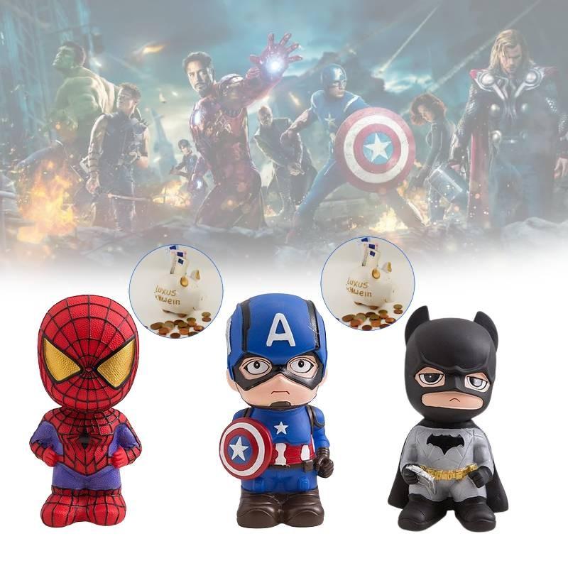 Креативная копилка Человек-паук, красочный мультяшный дизайн Мстителей, для детских подарков