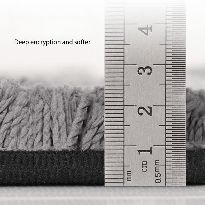 Flocking Stone Bathroom Cashmere Thickening Mat Bath Non-slip Carpets In Wash Basin Bathtub Side Floor Rug Shower Room Doormat Memory Foam 3D Pad