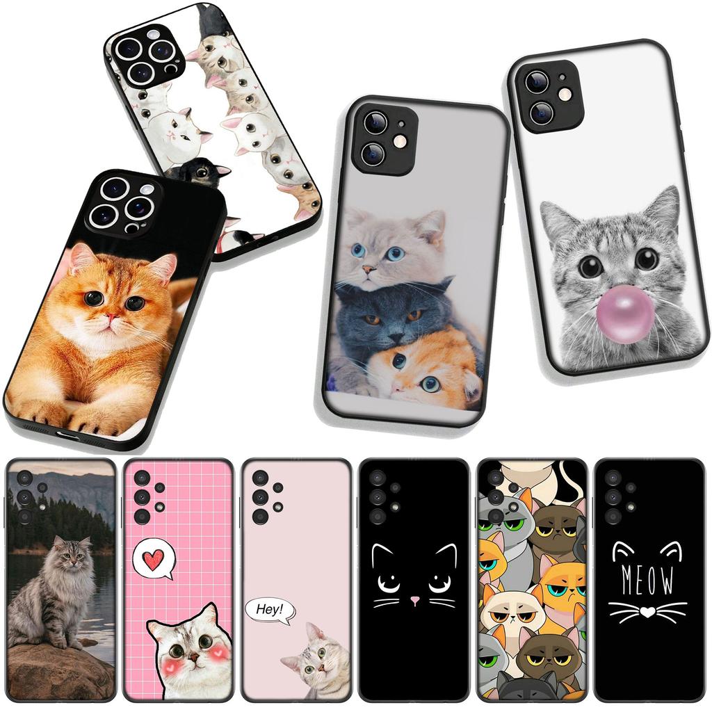 Чехол для Xiaomi Poco F7 F6 F8 Ultra F5 X7 X6 X5 X3 NFC M7 M6 Pro C85 C75 C65 C71 C61 Coque Чехол для телефона Кот Мяу Милый
