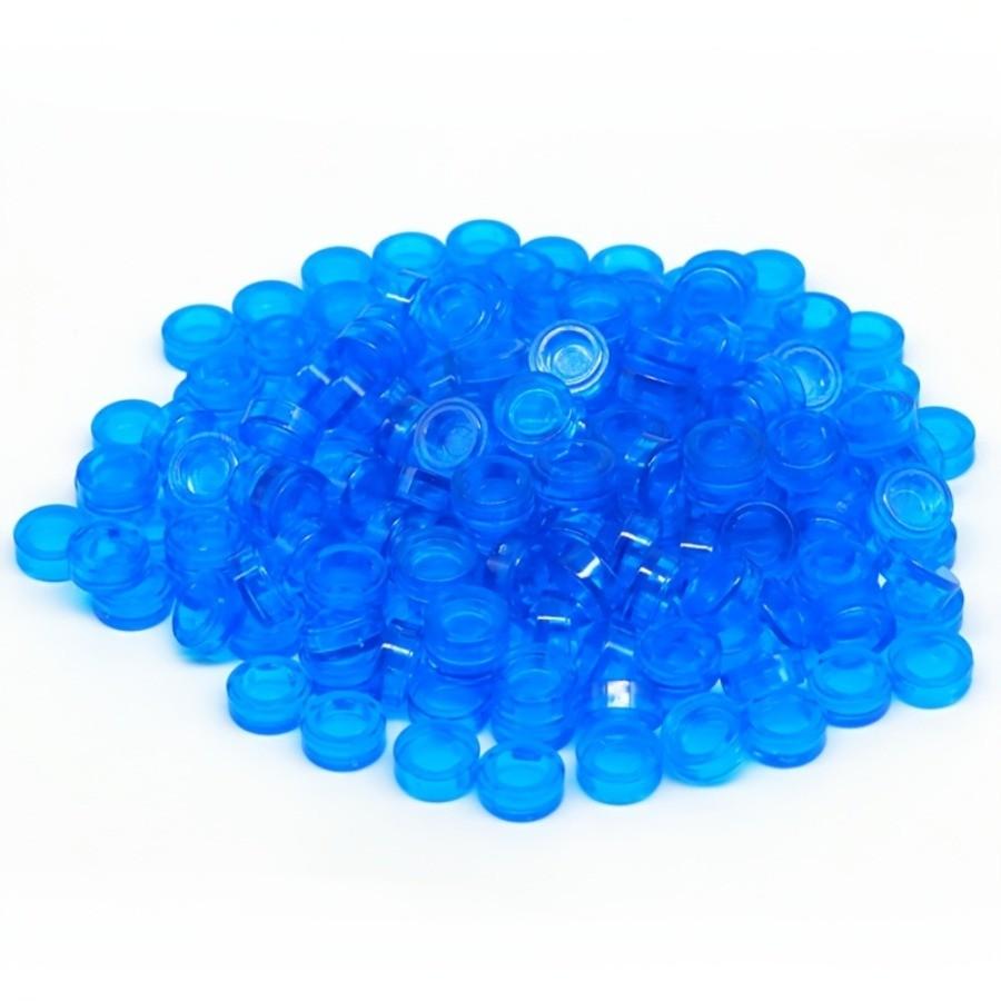 200 шт прозрачная цветная плоская плитка 1x1 точки круглые кирпичи 35381 98138 MOC DIY строительные блоки детали для мозаичного портрета художественный дизайн детские игрушки