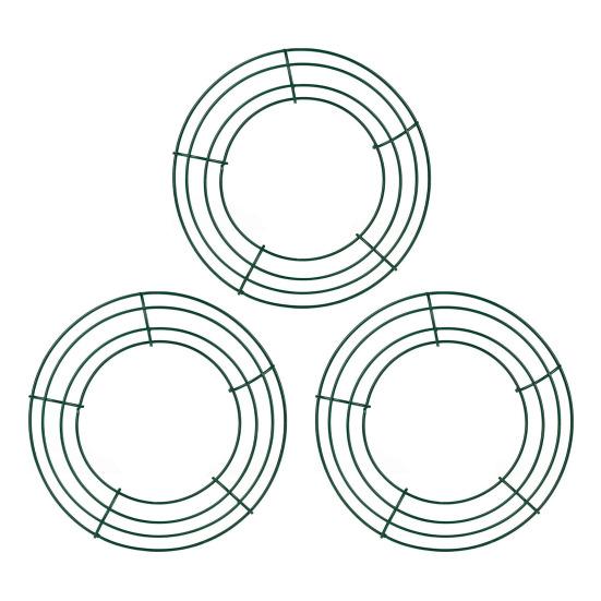 20cm/25cm Metal Hoop Wreath Frame Wire Ring Flower Garland Holder DIY Wreath Making Supplies for Festival Wedding Party