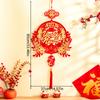1pc Vietnam Spring Festival Chinese Knot with Tassel Lunar 2025 Durable Hanging Pendant New Year Home Decor