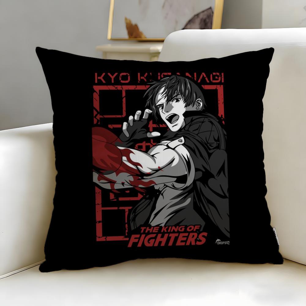 Классическая игра KOF Наволочка Мягкая Легко стирающаяся Подушка Универсальная для Дивана Кровати Путешествий и Офиса