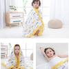 Large Size Infant Bath Blanket High Density Gauze Bath Towel 6-layer for Delicate Skin Quick Drying and Breathable
