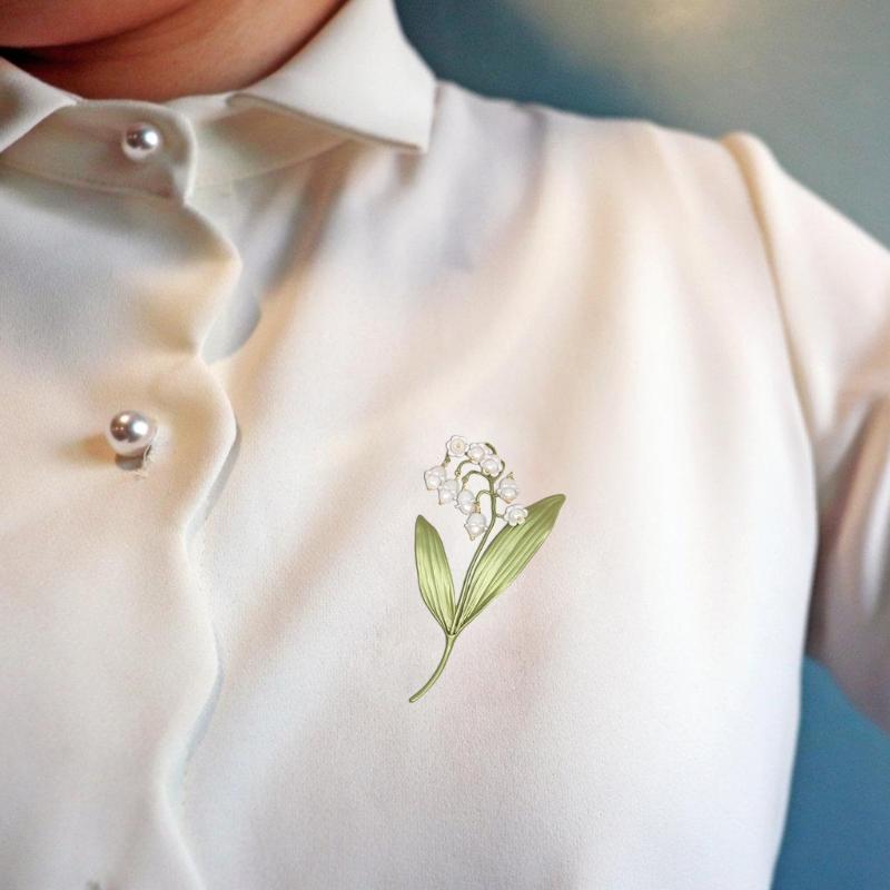 Elegant Orchids Brooch Handmade Brooch Fashion Clothing Jewelry Accessory Alloy Texture Gift for Fashion Individual