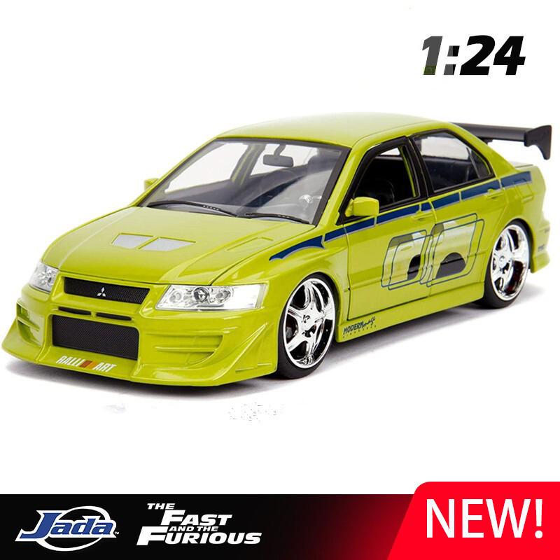 1:24 Отлитые под давлением игрушечные легкосплавные автомобили Mitsubishi Lancer Evolution EVO; Игрушечный транспорт Модель автомобиля Миниатюрная масштабная модель автомобиля Игрушки для детей