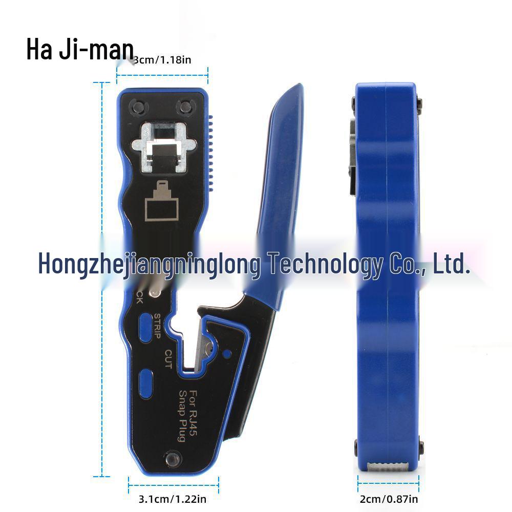 Одноразовый кримпер Ajiman 8P для сетевого кабеля Cat5e/Cat6 с сквозными отверстиями под коннектор