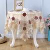 Европейский стиль вышитая скатерть вышитая прямоугольная ткань для покрытия полая стеклянная пряжа кружевная скатерть скатерть скатерть чайная скатерть
