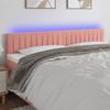 VidaXL LED Headboard Bedroom Furniture Double Bed Accessory Head of Bed Frame Interior Pink 3121915