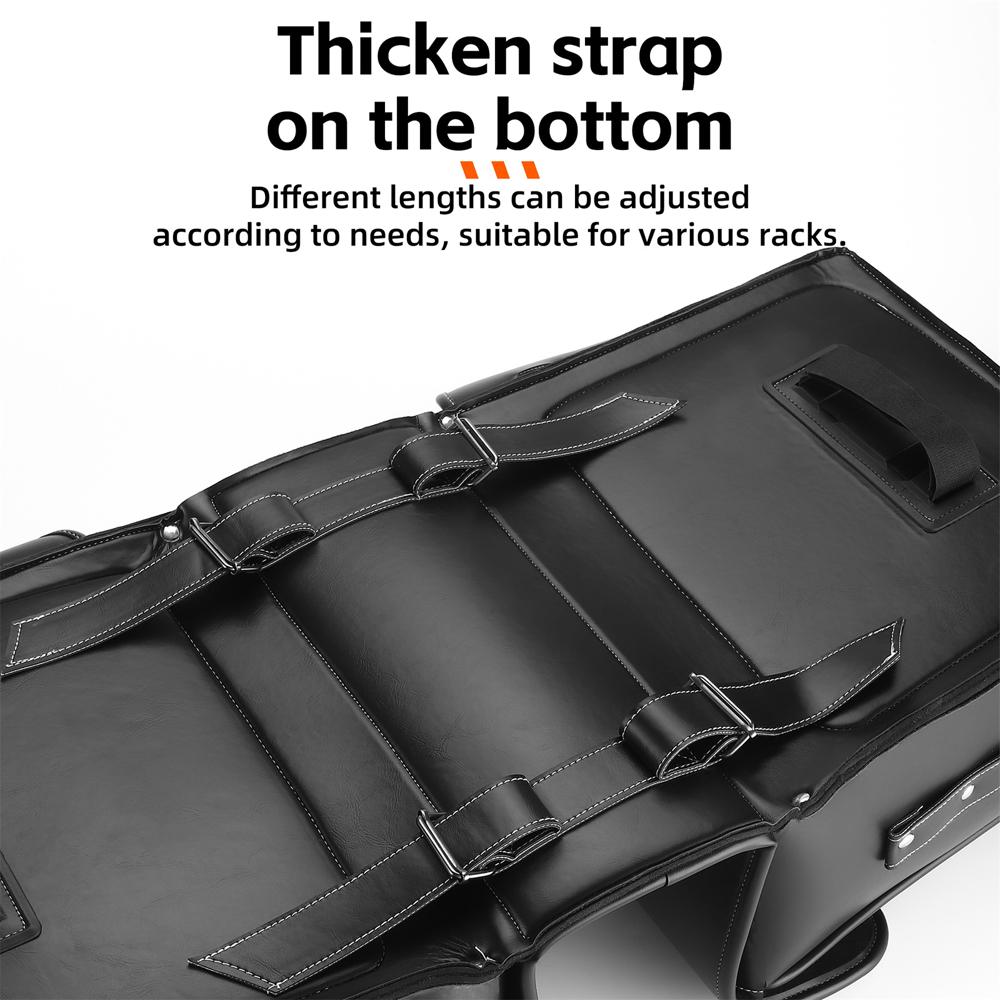 Кожаная сумка на заднее сиденье велосипеда в стиле ретро, ​​большая вместительная сумка на заднее сиденье велосипеда, универсальные сумки для велосипедных сидений