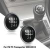 5/6 Speed Gear Knob Badge Emblem Cap Knob Cover Replacement for Multivan T5 Transporter 2003-2010