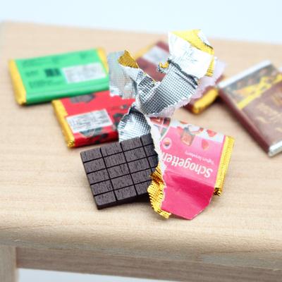 Кукольный домик Миниатюрный шоколадный боб Имитация шоколадных конфет Модель закуски для кукольного домика Кухня Игровые игрушки Реквизит для фотосъемки