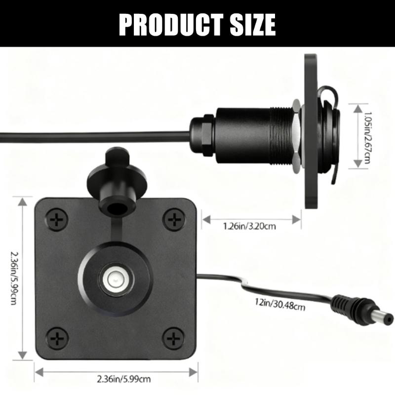 31BC Wall Pass Through Embedded Panel Mount Connector Easy to Installation