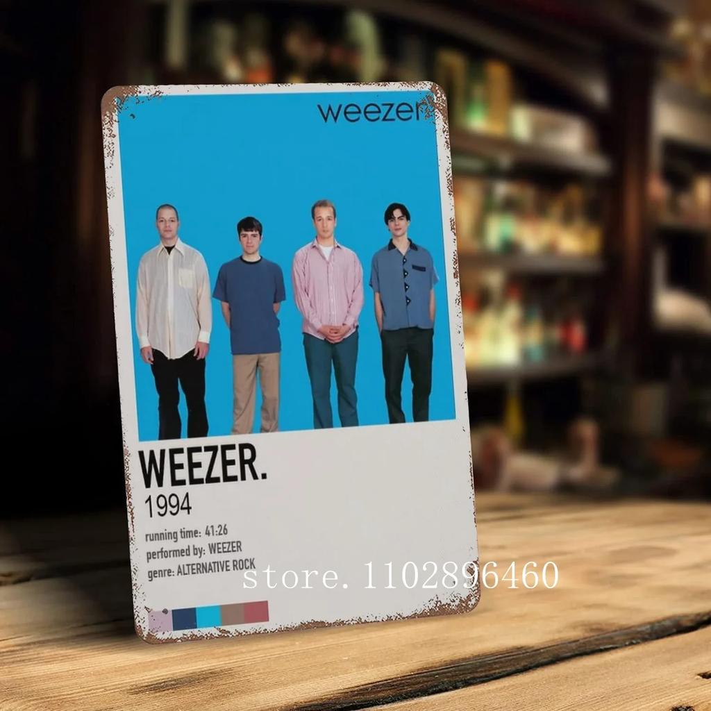 Металлические таблички и вывески Weezer, декор для стен, винтажные жестяные таблички, металлический постер Captain, декор для бара, паба, клуба.
