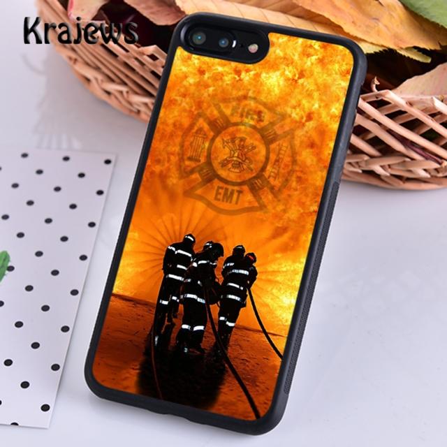 Чехол для телефона Krajews Firefighter Fireman с логотипом для iPhone 14 5 6s 7 8 plus XR XS 11 12 13 pro max Samsung S21 S22ultra Plus