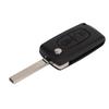Flip Key Fob Case, 2 Buttons Black Easy Carry, Peugeot 107 207 307cc 308
