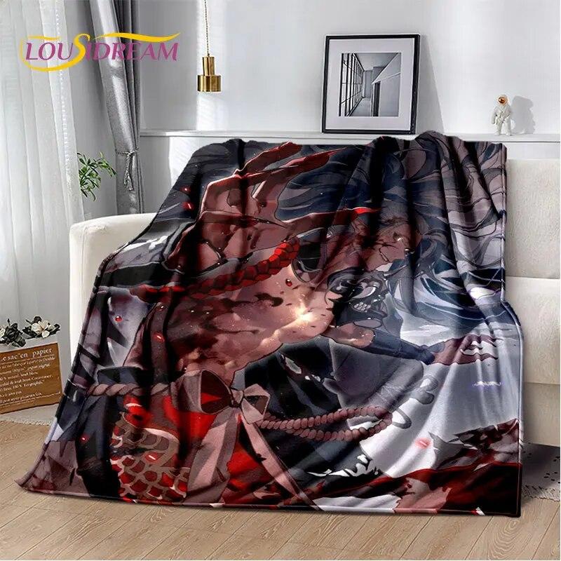Мягкое плюшевое одеяло с рисунком аниме Inuyasha, фланелевое одеяло для гостиной, спальни, кровати, дивана, чехол для пикника Bettdecke